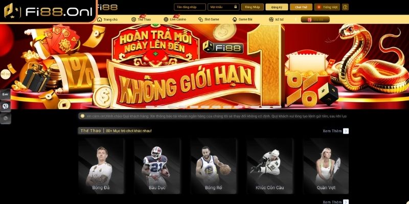Truy cập vào website