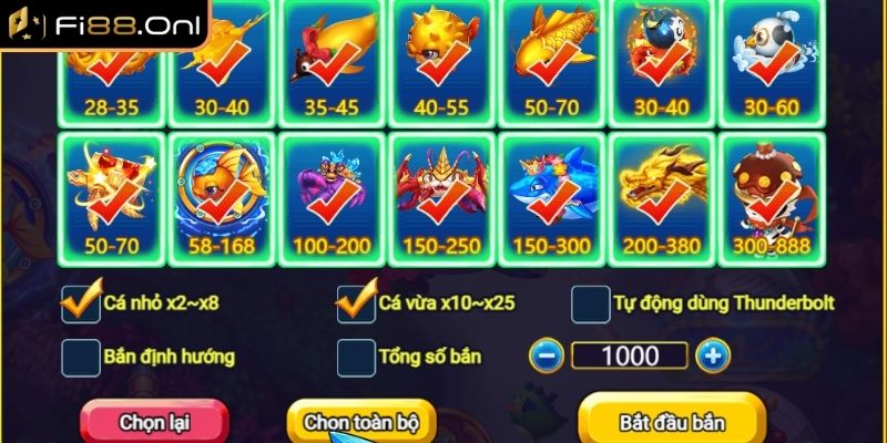 Khái quát game TP Bắn Cá Dễ Dàng Fi88
